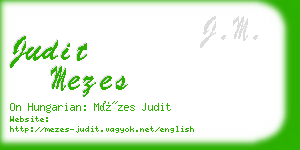 judit mezes business card